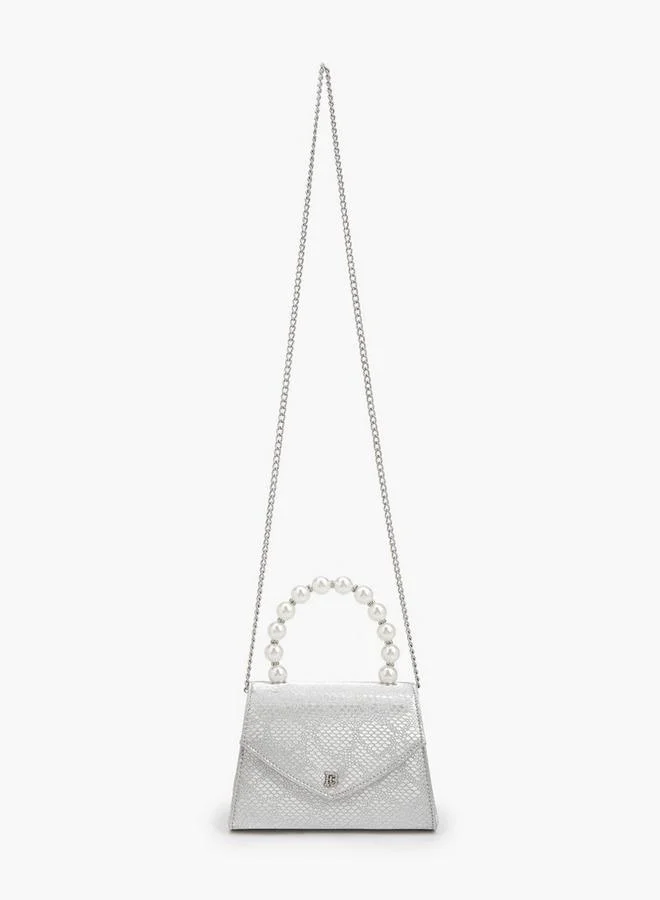 Flora Bella By Shoexpress Pearl Handle  Handbag With Detachable Shoulder Strap Ramadan Collection